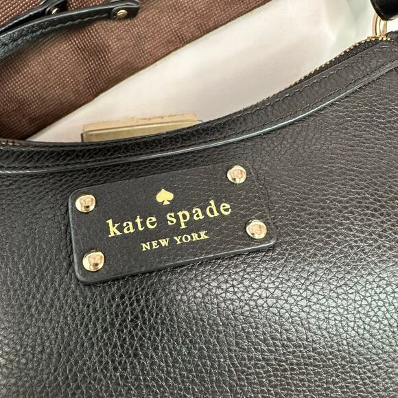 Kate Spade New York Black Pebble Leather Crossbody Handbag - Picture 3 of 13